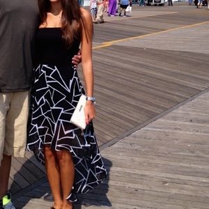 Strapless High Low Dress